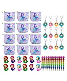 Asera Birthday Return Gift Mermaid theme Combo Pack for Kids- Set of 12