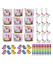 Asera Birthday Return Gift Unicorn theme Combo Pack for Kids- Set of 12