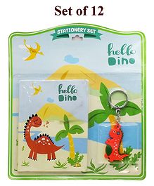 Asera Stationery Gift Set for Kids Party Favor Return Gift Set for Boys/Girls Birthday Gift (Dino 12 Pcs)