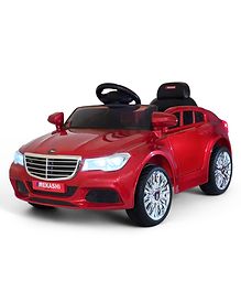 Mekashi Battery Operated Ride On Car for Kids - Metallic Red