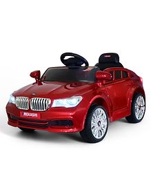 Mekashi Battery Operated Ride On Car for Kids - Metallic Red