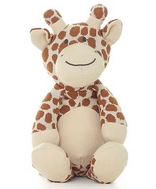 Pluchi Giraffe Natural & Cashew Rust Color Kids Bag/Kids Travel Bag - Height 9.8 Inches