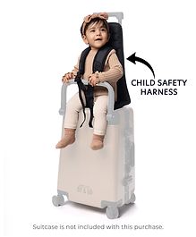 Butt Baby Sit & Go - India's First Cabin Luggage Baby Carrier - Child Safety Harness - Black