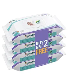 Himalaya Babycare Gentle Baby Wipes with
                        Biodegradable Plant Based Fabric & Indian
                        Lotus Aloe Vera Infused 72 Pieces Each - Pack of
                        4