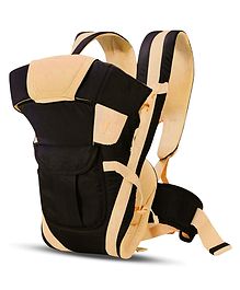 Kidsmate 6-in-1 Baby Carrier Bag with Hip Seat | Adjustable Straps & Padded Support | Multi-Carry Options Perfect for Parents & Ultimate Comfy Carry Bag for Babies 6-18 Months | Max Load 18kg - Black