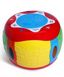 Babyhug Interactive Musical Drum Toy with Lights & Sounds  Fun & Educational| Sensory Play for Babies & Toddlers| Multi-mode Play| Visual & Auditory Skills| BIS Certified| Gifting for Boys & Girls