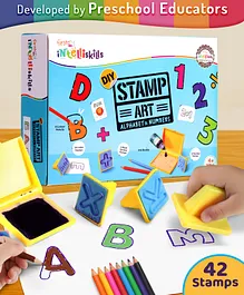 Intelliskills DIY Stamp Art Alphabet &
                        Numbers for Kids |Colouring & Stamping Craft
                        Kit |42 Stamps,8 Colour Pencils,1 Ink Bottle,1
                        Stamp Pad & Booklet |BIS Certified |Educator
                        Recommended |For Gifting