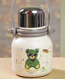 Little Surprise Box Ted Printed Insulated Stainless Steel Thermos Bottle Green - 600 ml