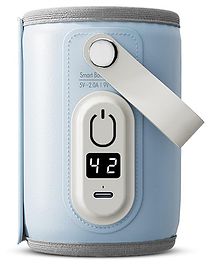 StarAndDaisy Bottle Warmer for BabiesL, Water Warmer with Adjustable Temperature Control Portable & USB, Constant Temprature Control Technology, Baby Feeding Bottle Warmer for Car Travel Outdoor (Light Blue)