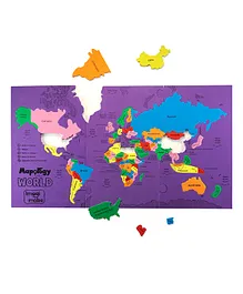 Imagi Make World's Largest Countries Jigsaw Puzzle Multi Color - 68 pieces (Color May Vary)