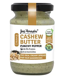 Jus ' Amazin Cashew Butter Punchy Pepper - 125 gms 