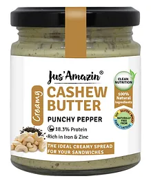 Jus' Amazin Cashew Butter Punchy Pepper - 200 gm