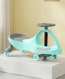 Kids Twister Swing Car with Light &
                        Sound | Easy to Handle| Built for Rough Play|
                        Encourages Physical Activity| Smooth Wheels|
                        Colorful LED Lights - Sea Green