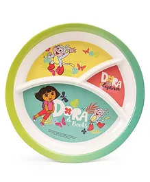 Dora Round Plate - Multi Colour 