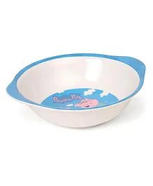 Peppa Pig Printed Bowl With Handle - White Blue