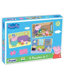 Frank 3 In 1 Peppa Pig Jigsaw Puzzle - 26 Pieces