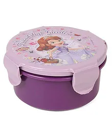 Disney Sofia The First Round Lunch Box - Pink Purple