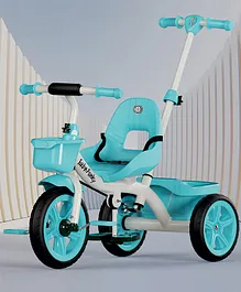 Tricycle With Parental Push Handle - Sea
                        Green