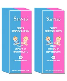 SanNap Baby Diaper Disposal Bags - 100 Pieces