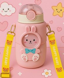 Badal Kidz Cat Water Bottle, Flip Lid, Water Bottle Hot and Cold, Leakproof Sport BPA Free ,Water Jug for School Travel 500ml - Pink