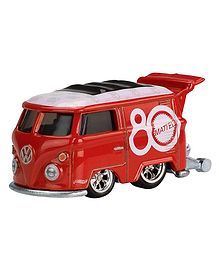 Hot Wheels Premium Mattel 80th Volkswagen Kool Kombi 1:64 Scale Collectible Die-cast Toy Van - Red