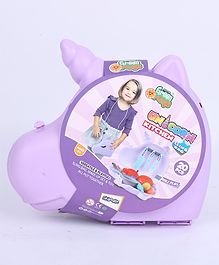Skoodle Unicorn Beauty Set Role Play Toy with 23 Pieces & 1 Sling Rope - Lilac