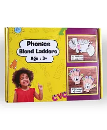EDUSTAR Phonics Blend Ladders - Develop foundational phonics and reading skills through interactive Activity - Multicolor