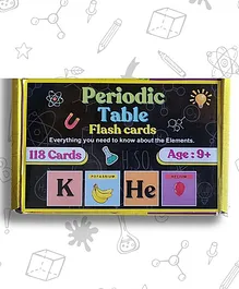 EDUSTAR 118 Periodic Table Flashcards - Easy Science Learning Flashcards & Word Play Game - Multicolor