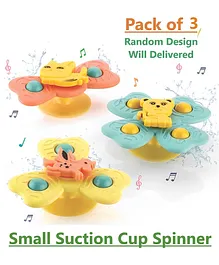 ADKD Mini Spinners Waterproof Suction Cup
                        Spinning Top (Random Design/Color May Vary) -
                        Pack of 3