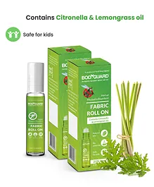 BodyGuard Mosquito Herbal Fabric Roll On with Citronella and Lemongrass Oil 10 ml - Pack of 2