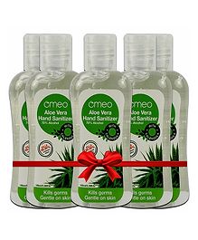 Omeo Aloe Vera Hand Sanitizer Gel - 100 ml (Pack Of 5)