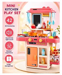 ADKD Kitchen Set Toy with Realistic Lights & Sounds with 42 Accessories Set- Multicolor