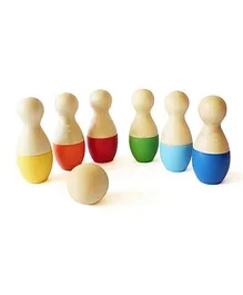 Shumee Roly Bowly Pins Set of 6 - Multi Color