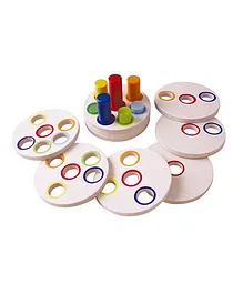 Brainsmith Logic Stacking Wooden Toys - Multi Color