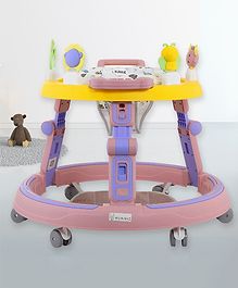 Bunnie Baby Roam Walker 3-in-1 Robust Baby Walker with Anti-Fall Tech & Parent Control Height Adjustment (0-2 Year Kid) ISI Safety Compliance - Blue