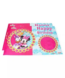 Funcart Minnie Club House Happy Birthday Poster Blue Pink - Pack of 2