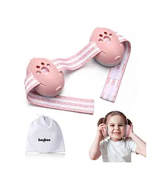 BAYBEE 2 in 1 Noise Cancellation Ear Muffs
                      for Kids | Infant Ear Protector for Babies with 3
                      Adjustable Lengths & 25db Noise Reduction |
                      Snug Fit Baby Earpads for Sleeping with Silicone
                      Strap (Pink)