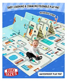 Fiddlerz Play Mat Double Sided Waterproof
                        & Extra Large - Light Blue