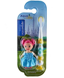 aquawhite Aqua Ville Ultra Soft Toothbrush With Doll Toy (Color May Vary)