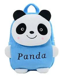 Frantic Velvet Nursery Panda Bag Blue -  14 Inches