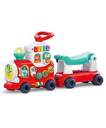 AKN TOYS 4 in 1 Smart Learning Push Walker & Ride-on Learning Train With Light & Sound Toy for kids  ( pack of 1  -color design may vary )