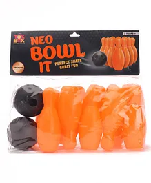 Toysbox Bowling Set With 2 Balls - Orange Black 