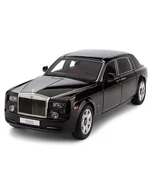 Zest 4 Toyz Rolls Royce Pull Back Die Cast Sedan Toy Car With Blinking Light  - Black 