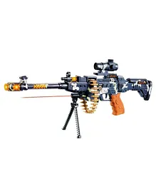 Zest 4 Toyz Army Style Toy Gun With Light &  Music - Blue