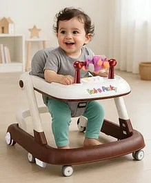 2 in 1 Walker with Height Adjustment &
                        Detachable Toy Bar - Brown|Lights & Music|
                        Anti-trip Design| Mute Swivel Wheels| Push
                        Walker| Toy for Boys & Girls of 6 to 24
                        months| Activity Gift