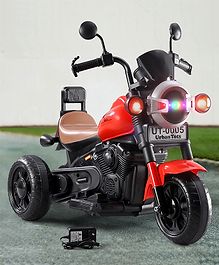 Bob Harley Three Wheel Battery Operated Ride on Bike With Music & Lights - Red