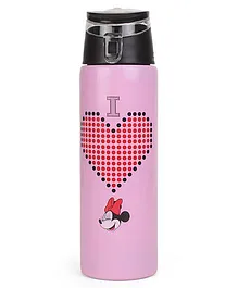 Disney Minnie Mouse Insulated Stainless Steel Bottle With Flip Top Lid Pink - 500 ml
