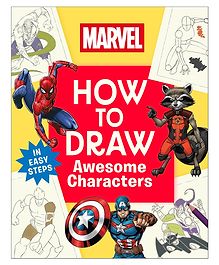 Marvel How to Draw Awesome Characters Drawing Book - English