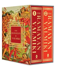 The Ramayan of Valmiki: Volume 1 & 2 (Deluxe Hardbound Edition) Boxed Set Reading and learning, general knowledge Pack of 2 - English