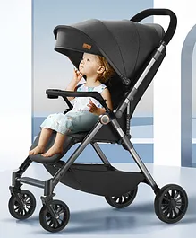 StarAndDaisy Stroller for Baby Foldable
                        Baby Stroller Light Weight with Multi-Level Seat
                        Recline, 5 Point Safety Belt, Pram for
                        Kids-Black
